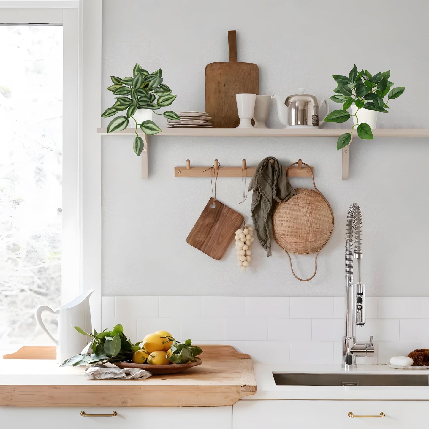 Hollyone Fake Plants 6 Pack Artificial Plants Indoor Faux Plants Small Fake Potted Plant for Home Aesthetic Living Room Bathroom Desk Shelf Office Decor