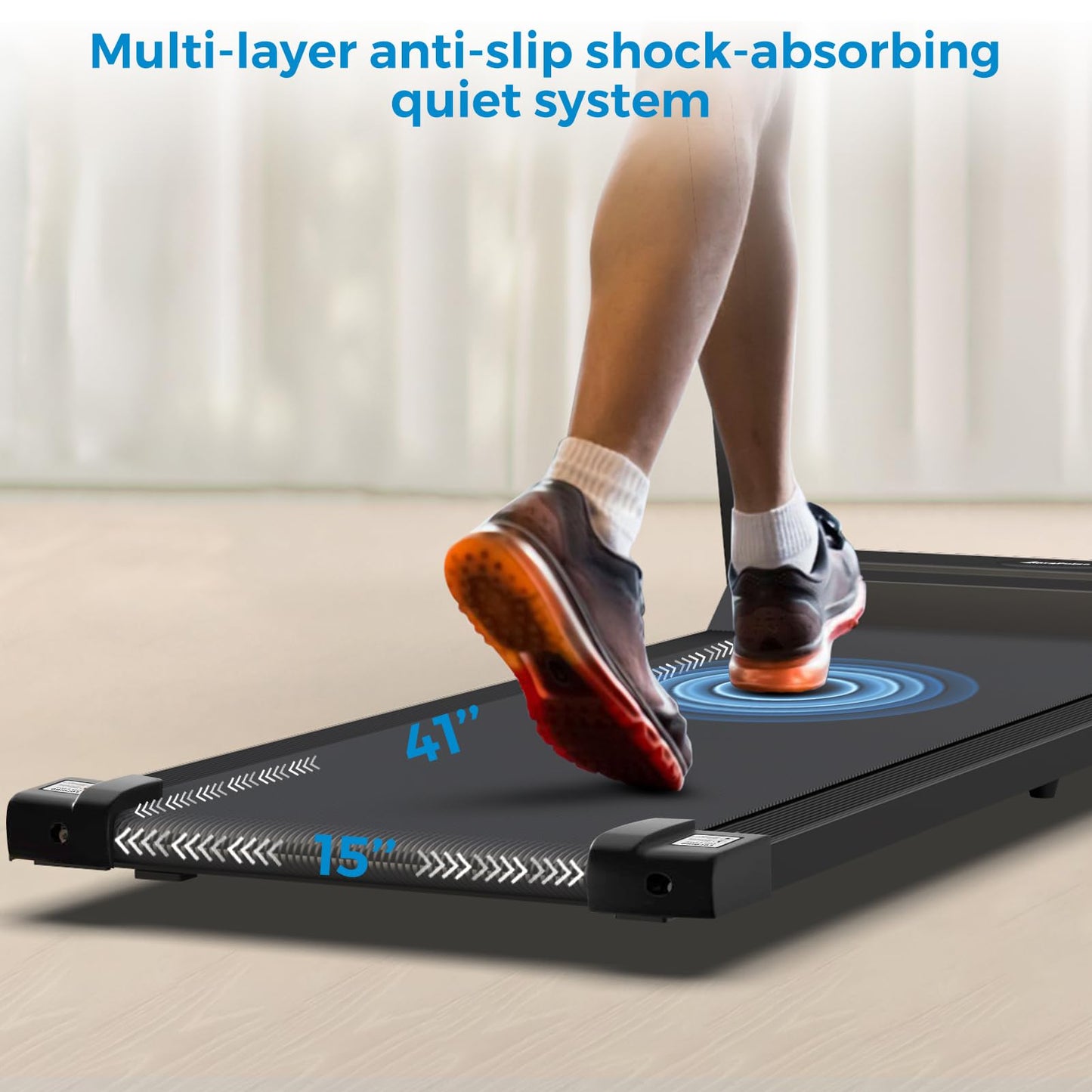 AoraPulse Portable Foldable Treadmills for Home, Small Folding Treadmill for Home Office with 300 LBS Capacity, Walking Running Exercise Electric Compact Treadmill with LED Display