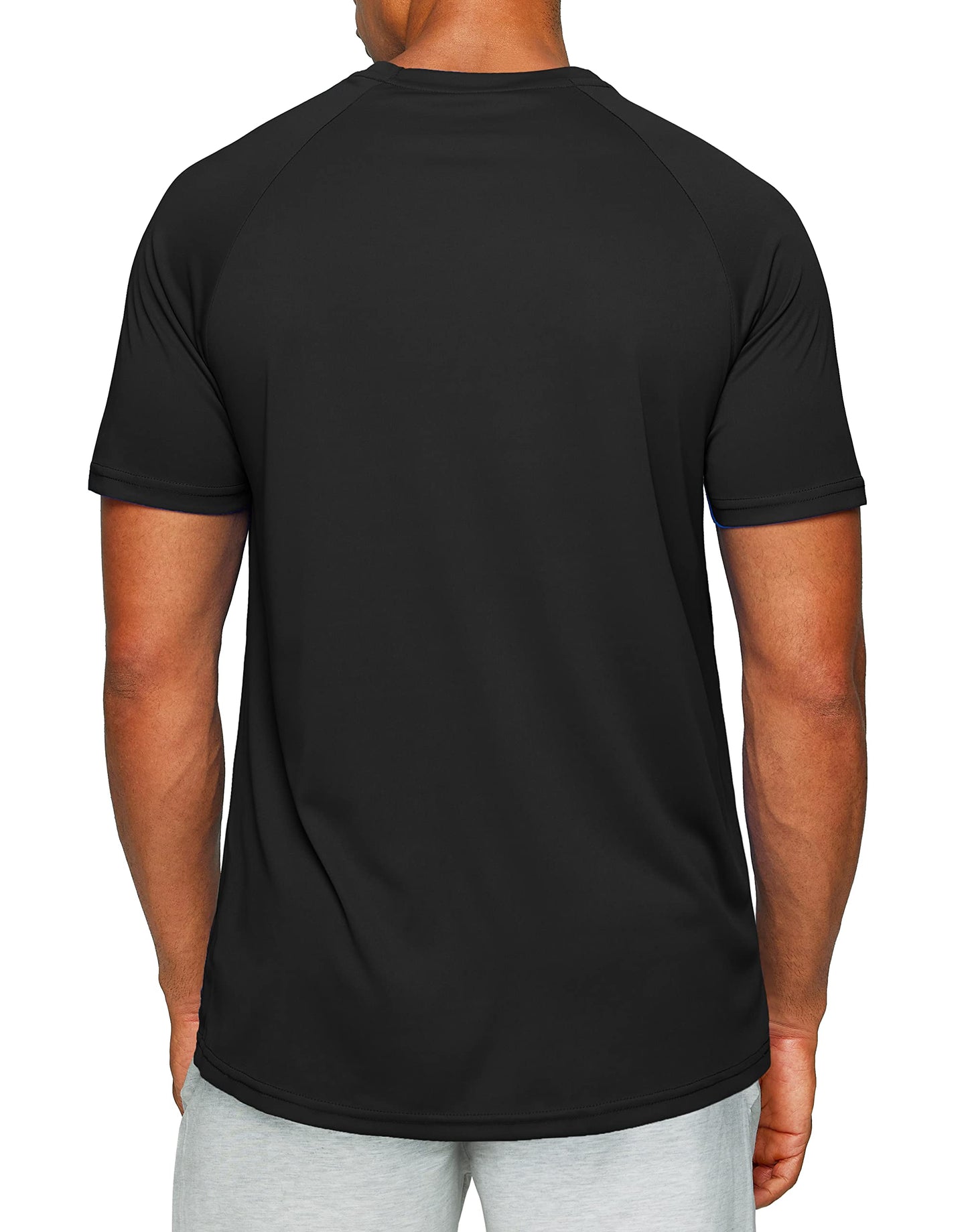 Men's Dry Fit Short Sleeve T-Shirt Crewneck Lightweight Tee Shirts for Men Workout Athletic Casual