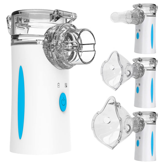 Ultrasonic Nebulizer - Nebulizers, Rechargeable Nebulizer Machine for Adults and Kids, Portable Nebulizer with Two Modes & Self-Cleaning Function for Breathing Problems, FSA and HSA Eligible