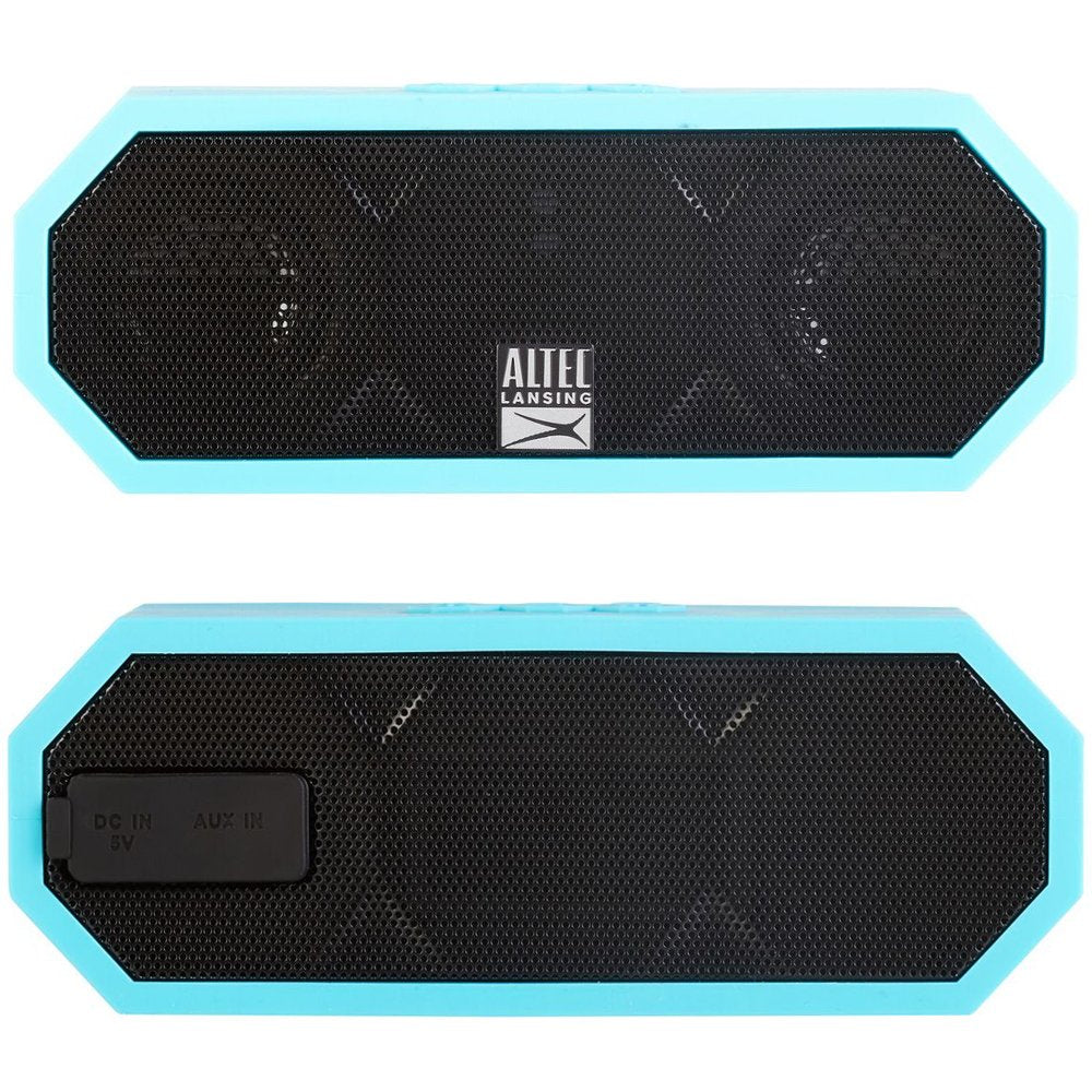 Altec Lansing Jacket H2O 2 - Waterproof Bluetooth Speaker with 3.5mm Aux Port, IP67 Certified & Floats in Water, Compact & Portable Speaker for Travel & Outdoor Use, 8 Hour Playtime