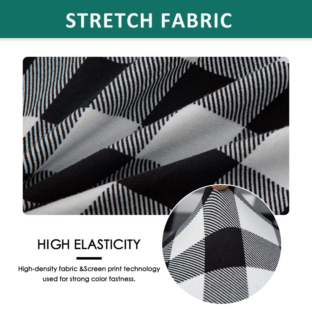 Wing Chair Slipcovers 2 Pieces Stretch Spandex Wingback Chair Covers Sofa Slipcover Printing Wingback Armchair Slipcovers Furniture Protector Couch Soft with Elastic Bottom for Wingback Chairs,13