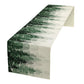 Green Forest Pine Trees Table Runner, Woodland Tabletop Scarf Home Kitchen Holiday Decor, Seasonal Farmhouse Rustic Dining Decorations Party Supply 13 X 60 Inch