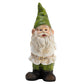 Alpine Corporation 12" Tall Traditional Outdoor Garden Gnome Yard Statue Decoration