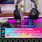 OAPRIRE RGB Headphone Stand with 213 Modes 60K Colors, Music Rhythm Sync, Acrylic Headphone Stand for Desk Enhances Gaming Setup Experience, Gaming Headset Holder with APP & Wired Controller