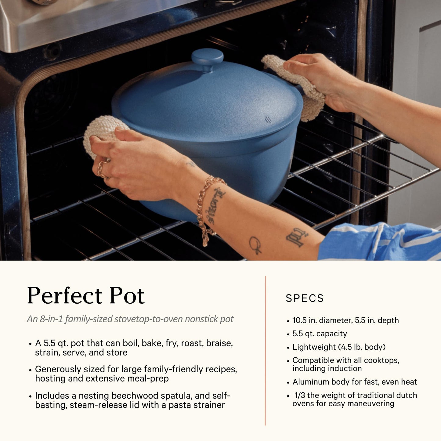 Our Place Cookware Set - Complete 13-Piece Set Including Always Pan 2.0, Mini Always Pan, Perfect Pot, and Mini Perfect Pot | Multifunctional, Toxin-Free Nonstick | Replaces 36 Pieces | Steam