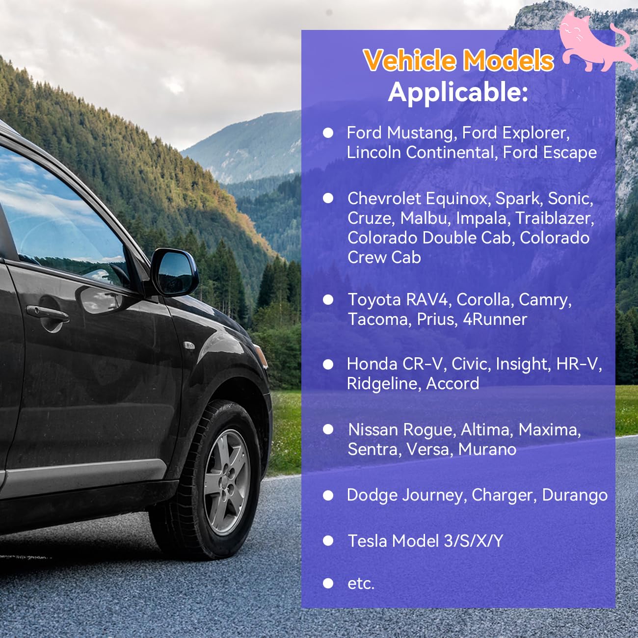 Pawaboo Dog Car Seat for Small Medium Large Dogs, Back Seat Extender for Dogs, Foldable Non-Slip Hard Bottom Pet Carseat, Hammock for Pet, All-Around Protection and Strong Support, Dark Black