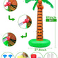 61" Inflatable Palm Tree Backyard Sprinkler for Kids, Spray Water Pool Toy Inflatable sprinkler for yard Outdoor Hawaiian Party Coconut Tree for Lawn Sprinkler for Boys Girls Backyard Beach Games Toys