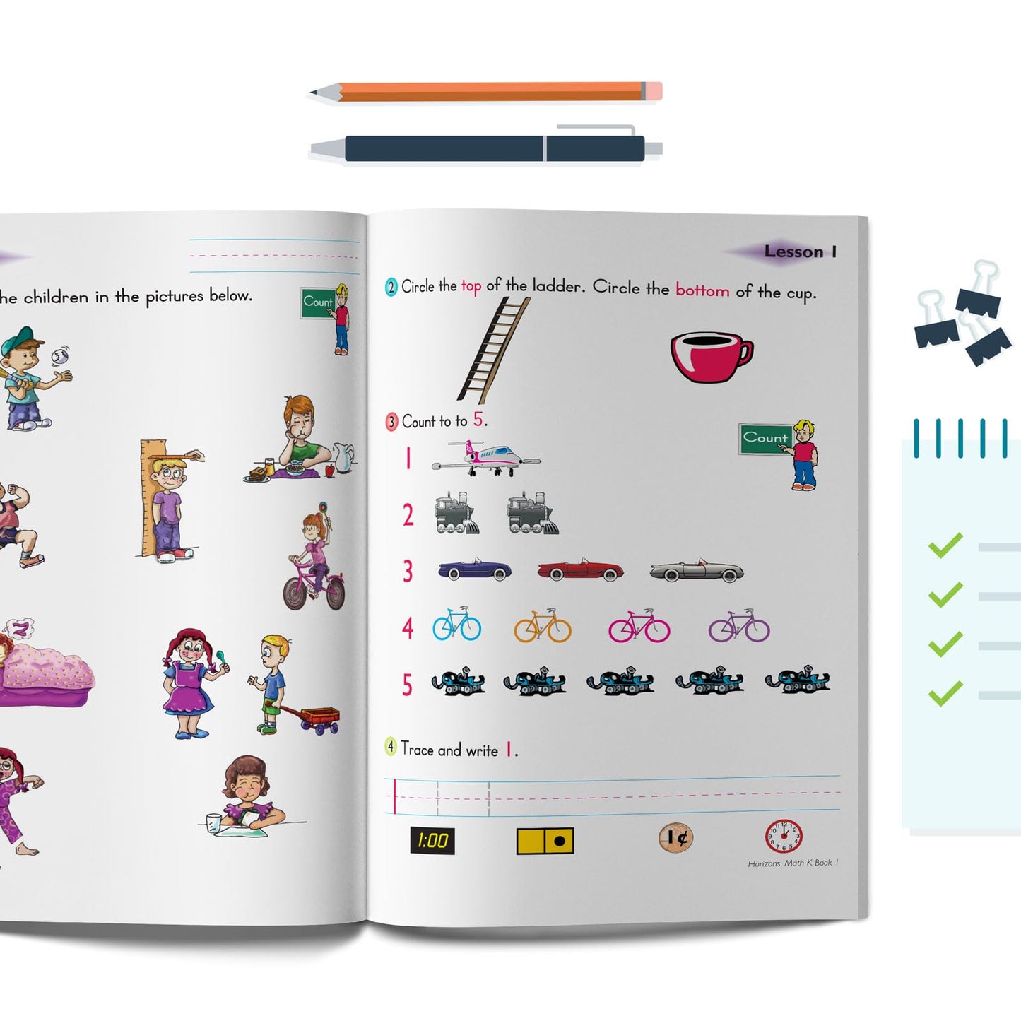 Horizons Kindergarten Math Student Book 1 (Lifepac)
