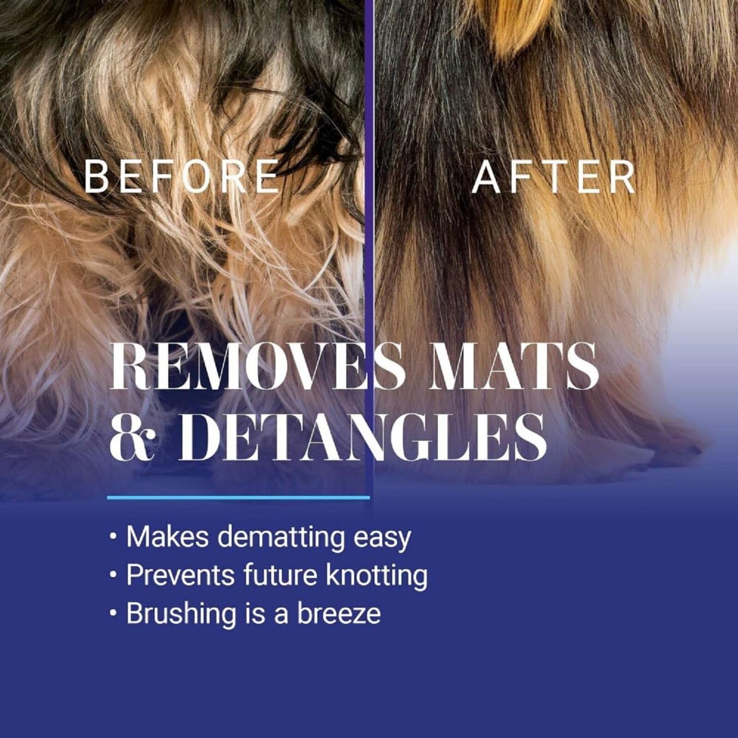 Chris Christensen Ice on Ice Detangler and Finishing Dog Spray, Groom Like a Professional, Ready to Use, Helps Brush/Comb Glide Through Coat, Conditions, No Residue, All Coat Types, Made in USA, 16 oz