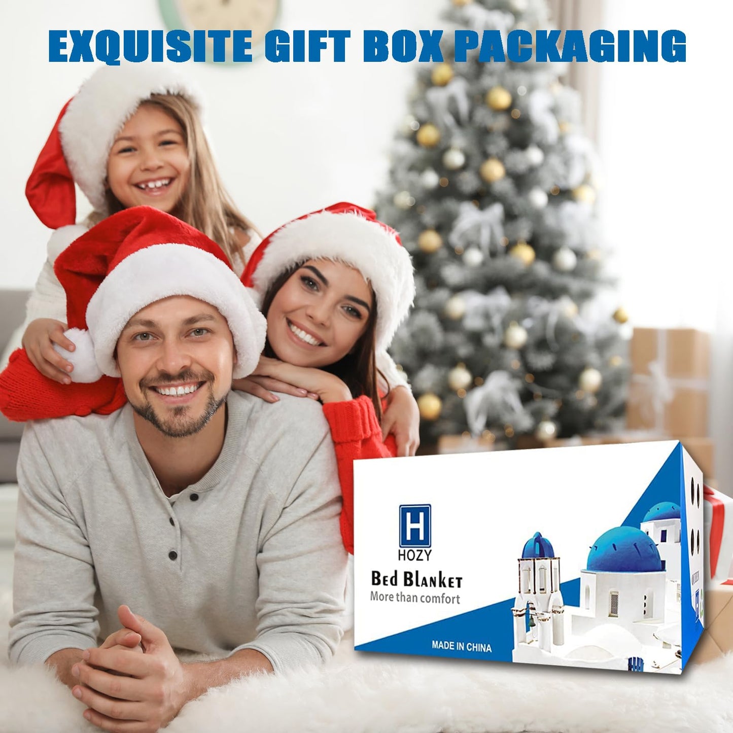 Soft Queen Size Blanket All Season Warm Fuzzy Microplush Lightweight Thermal Fleece Blankets for Couch Bed Sofa,90x90 Inches,Camel