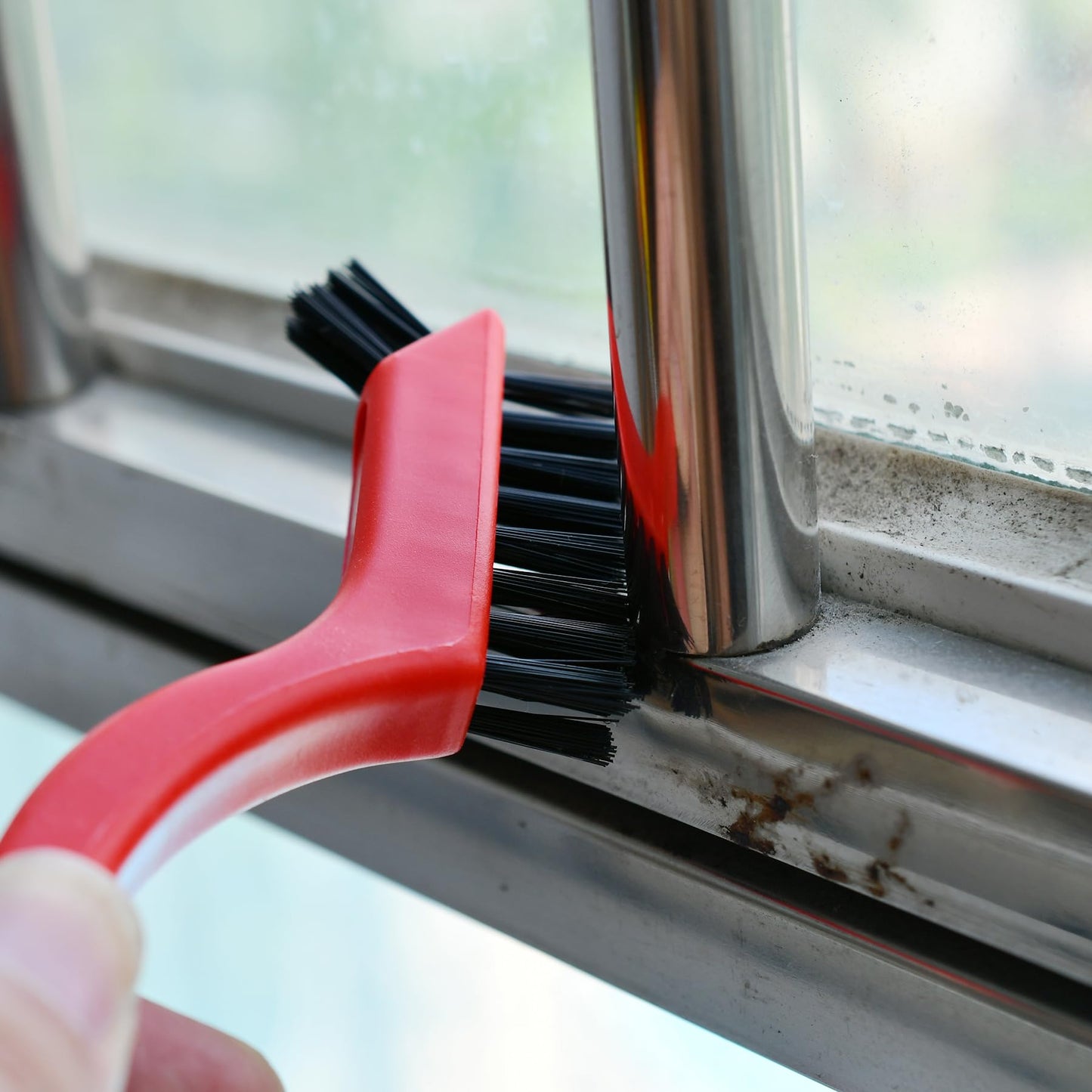 Karosom 3pcs Nylon Brushes for Cleaning, Small Cleaning Brushes for Tight Spaces, Car Detailing Brush Set for Cleaning Dust in Holes