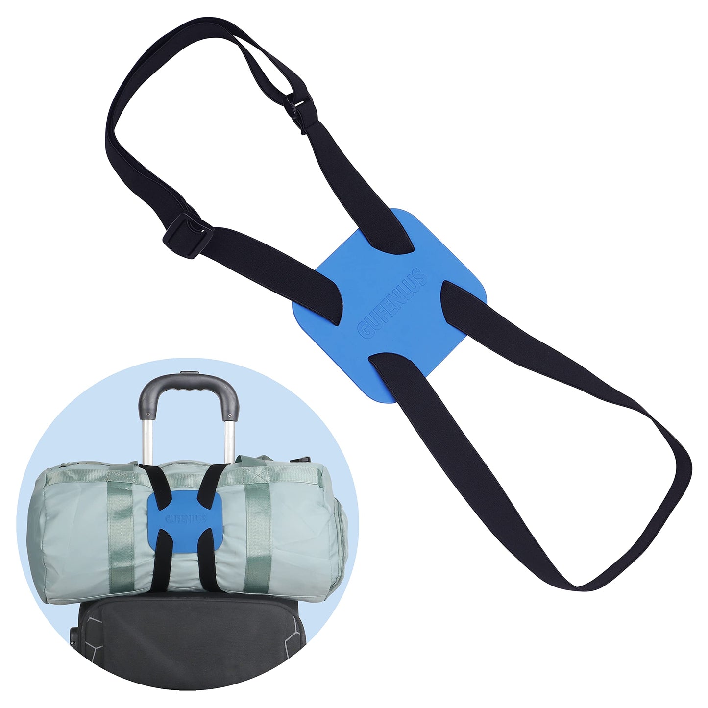 Bag Bungee for Luggage，Luggage Straps for suitcases，Luggage Straps Suitcase Adjustable Belt -2 Pack (Grey-2)