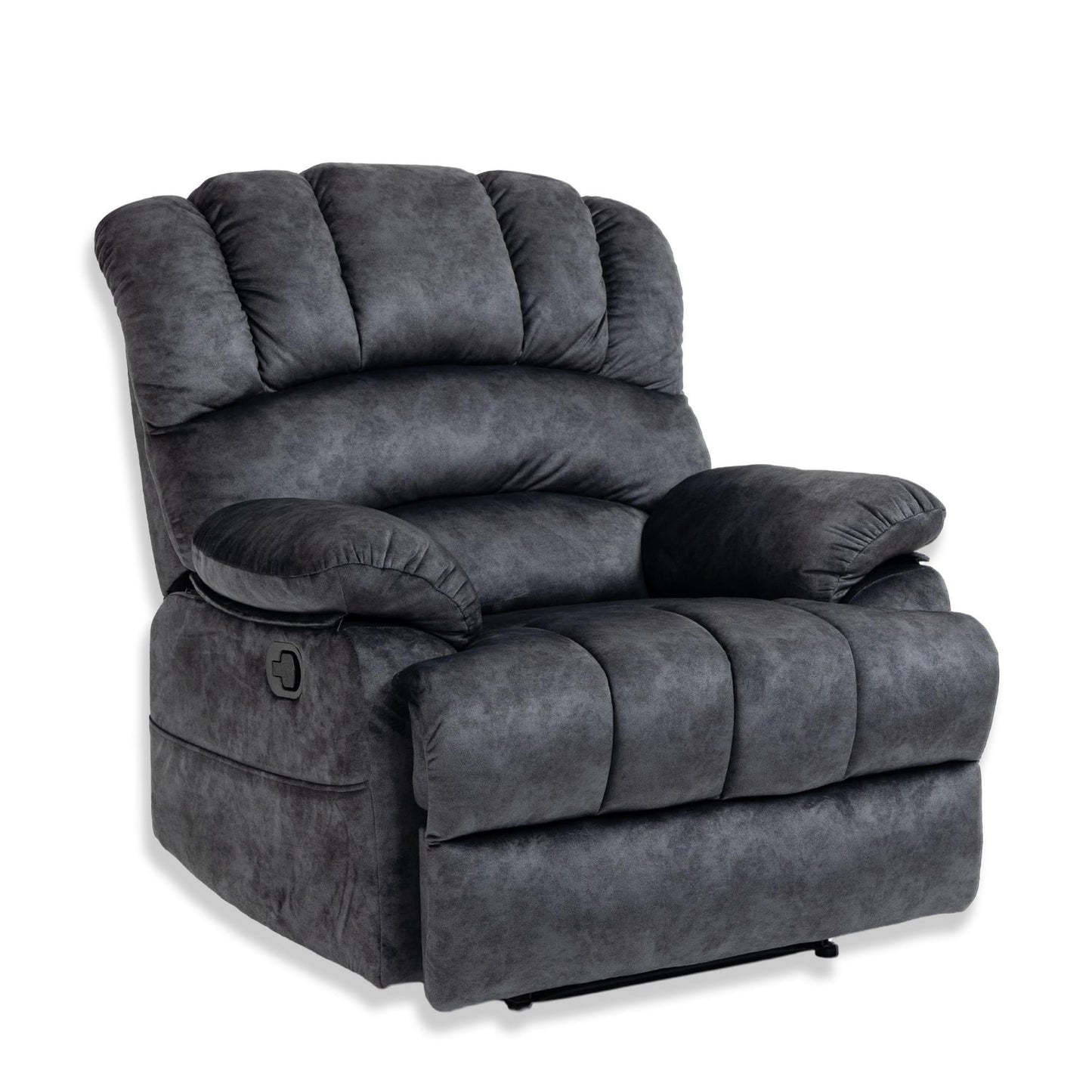 ZJTFNOU Oversized Recliner Chairs for Adults，Manual Adjustable Recliner Chair with Overstuffed Backrest with Lumbar Support, Reclining Chair Single Seat Sofa for Living Room, Bedroom