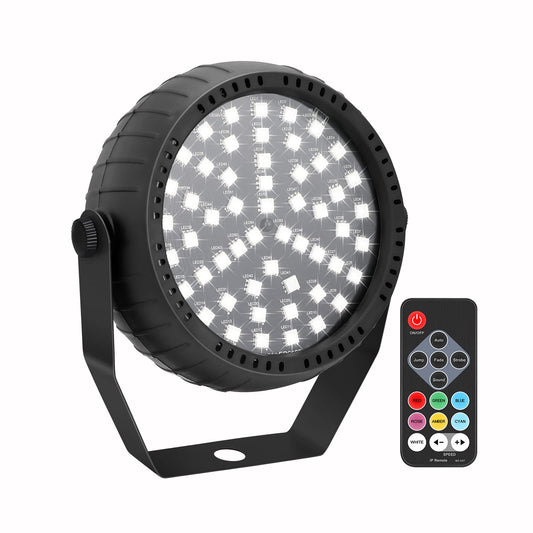 Telbum Strobe Lights, 54 Super-Bright RGB LEDs Mini Strobe Light for Parties, Halloween Strobe Lights with Remote Control, Sound Activated & Speed Control DJ Flashing Light for Room Stage Disco Party