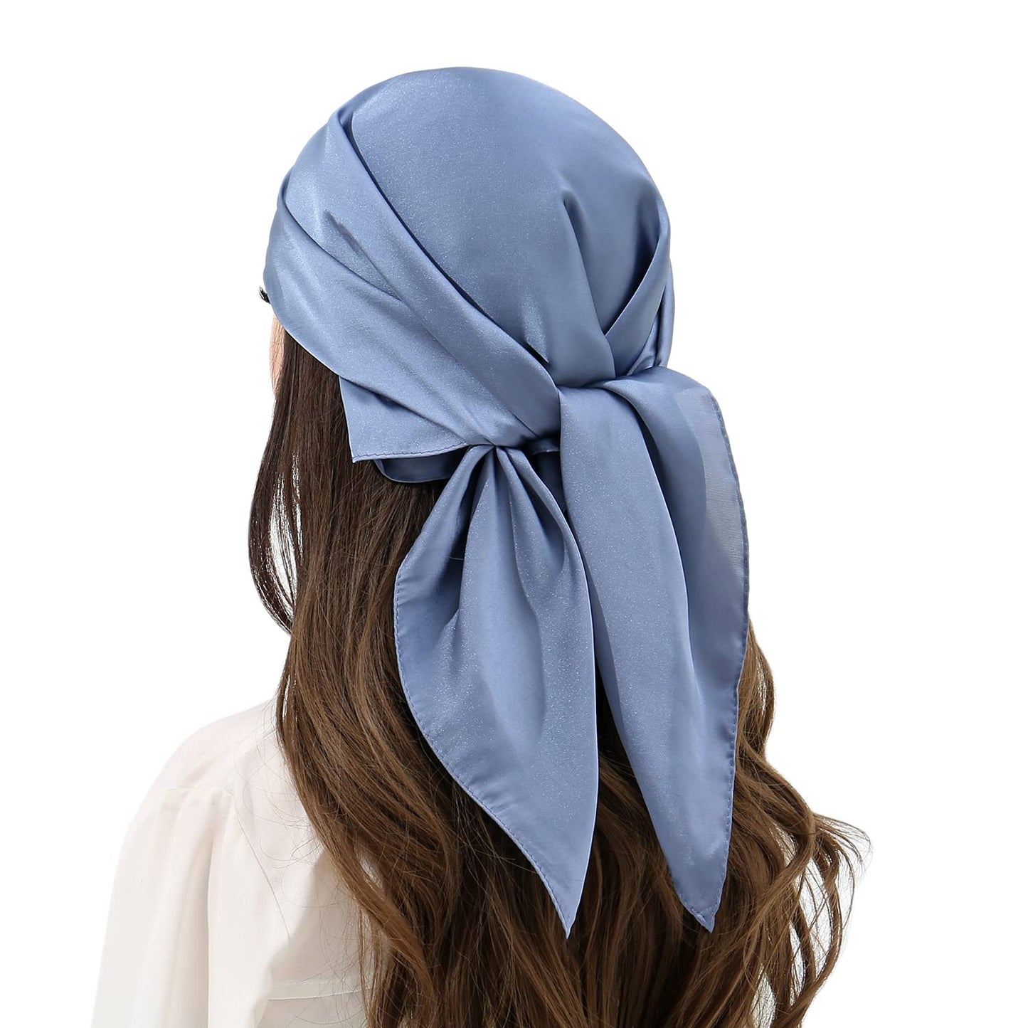 RIIQIICHY Womens Head Hair Scarf Like Satin Silk Scarf Sleeping Hair Wrapping Night 27.5"