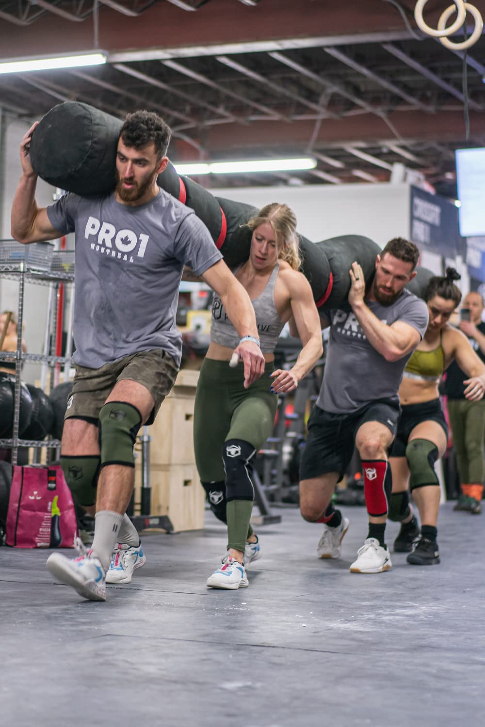 5mm Knee Sleeves (Pair) for Weightlifting & Cross-Training - High-Performance Knee Compression Wraps For Squats - Men and Women (Large, Black)