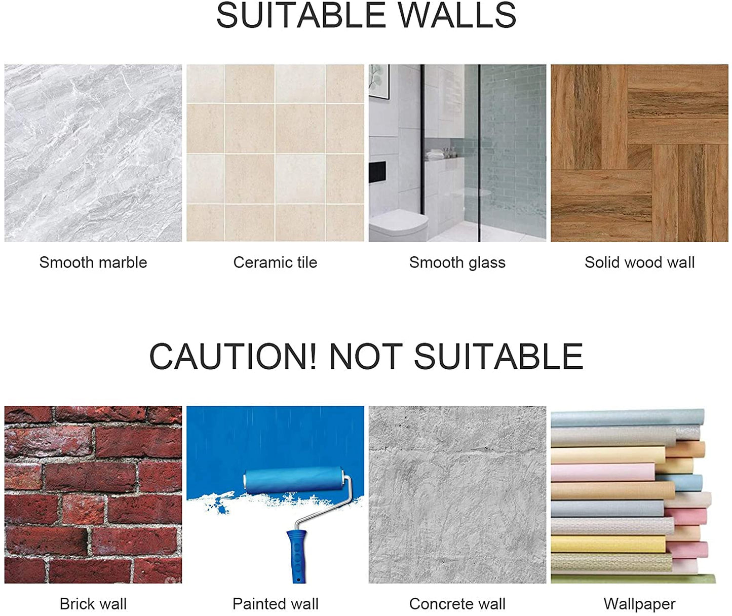 DELITON Adhesive Hooks - 4 Pack Towel/Coat Hooks Wall Hook Stick on Bathroom or Kitchen (Matte Black, Stainless Steel)