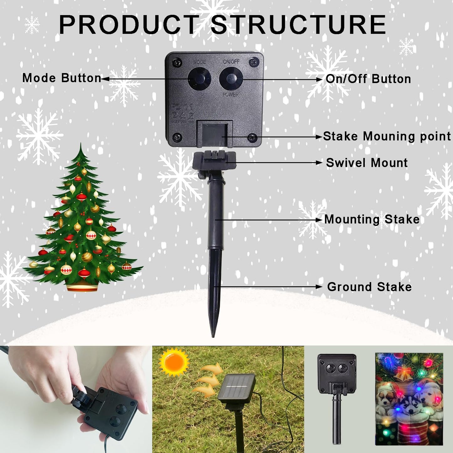 Merry Christmas Cute Cat Kitty doggy Garden Flag Decor, Winter Yard Flag Outdoor with Led String Lights, 12x18 Double-Sided House Flags for Farmhouse Outdoor Decoration