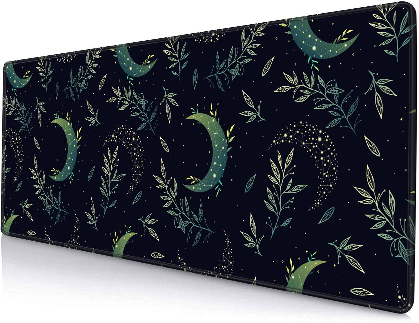 Gaming Mouse Pad, Large Non-Slip Rubber Base Mousepad, Keyboard Mouse Mat, Desk Pad with Stitched Edges, 31.5x11.8inch, Dazzling Galaxy