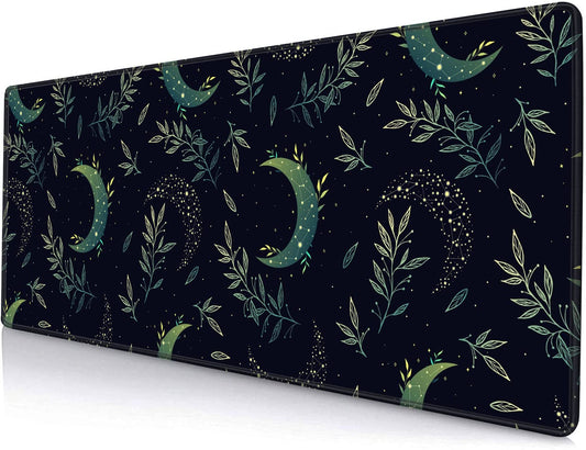 Gaming Mouse Pad, Large Non-Slip Rubber Base Mousepad, Keyboard Mouse Mat, Desk Pad with Stitched Edges, 31.5x11.8inch, Dazzling Galaxy