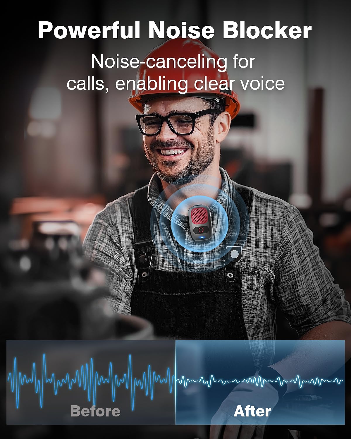 Qozybuds Wearable Bluetooth 5.4 Speaker with Up to 30 Hours Battery Life, Clip-On Speaker, IPX6 Wateproof, Built-in Noise Cancelling Mic for Crystal Clear Calls Premium Audio