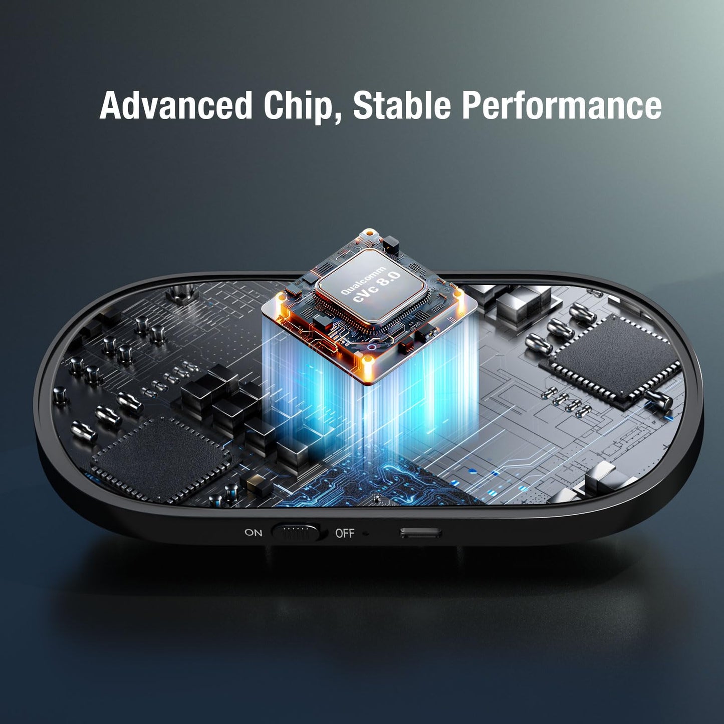 Sunitec Bluetooth Car Speaker Phone: Hands Free Calling Kits 6W in car Speakerphone for Safe Driving - Support Siri Google Assistant Voice Calls/Motion Auto ON Off - BC990P