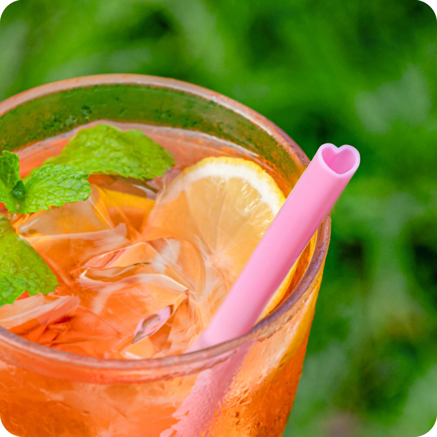 Prurex 50pcs Heart Shaped Pink Straws 8mm Individually Wrapped Disposable Drinking Straws for Galentine's Brunches,Cocktail, Birthday Parties, Pastel Weddings & Bridal Shower Decorations