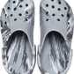 Crocs Classic Marbled Tie-Dye Clog Light Grey/Multi Men's 2, Women's 4 Medium