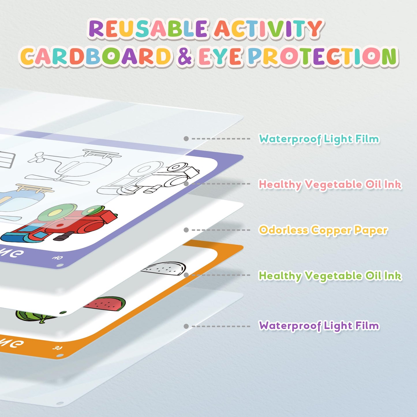 Fabeto Preschool Learning Activities Educational Workbook: Prek Handwriting Practice Tracing Busy Book - Toddlers Educational Toys - Autism Learning Materials | Montessori Games for Kids Age 2 3 4 5