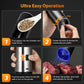 Kochnors USB Rechargeable Pepper Grinder, Gravity Electric Pepper Grinder with 6 Level Adjustable Coarseness, One Handed Operated Salt and Pepper Grinder for Kitchen, Restaurant and BBQ