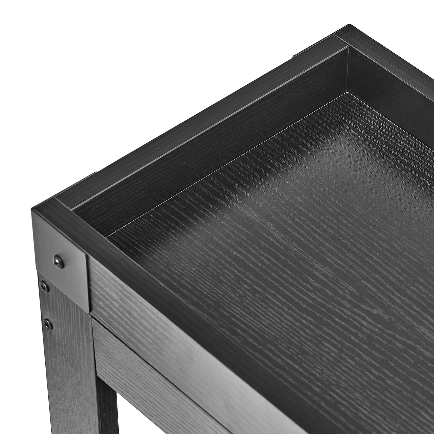 ZEXVIDA Narrow Side Table, End Table,Sofa Side Table, End Table Nightstand for Bedroom, Living Room, Small Spaces