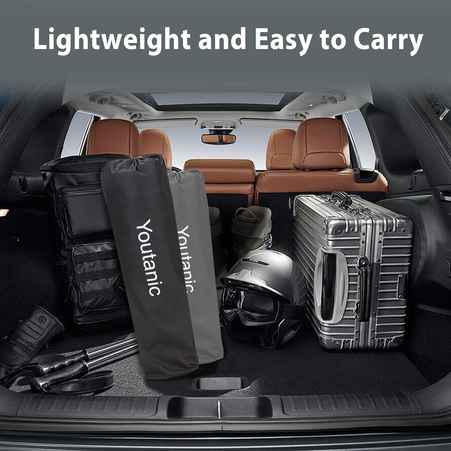 Youtanic Oversized Camping Chair, Portable Folding Camping Chairs with Side Pocket, Cup Holder and Carry Bag, Heavy Duty Outdoor Camping Chairs for Adults, Fishing, Sports, Trip, up to 400lbs, Style 8