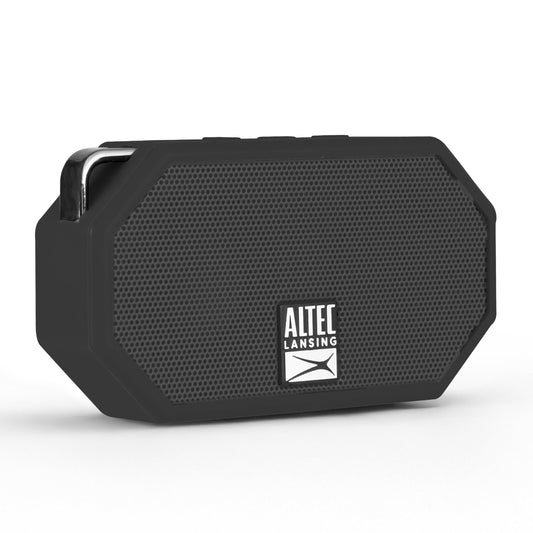 Altec Lansing Mini H2O - Waterproof Bluetooth Speaker, IP67 Certified & Floats in Water, Compact & Portable Speaker for Hiking, Camping, Pool, and Beach,Black