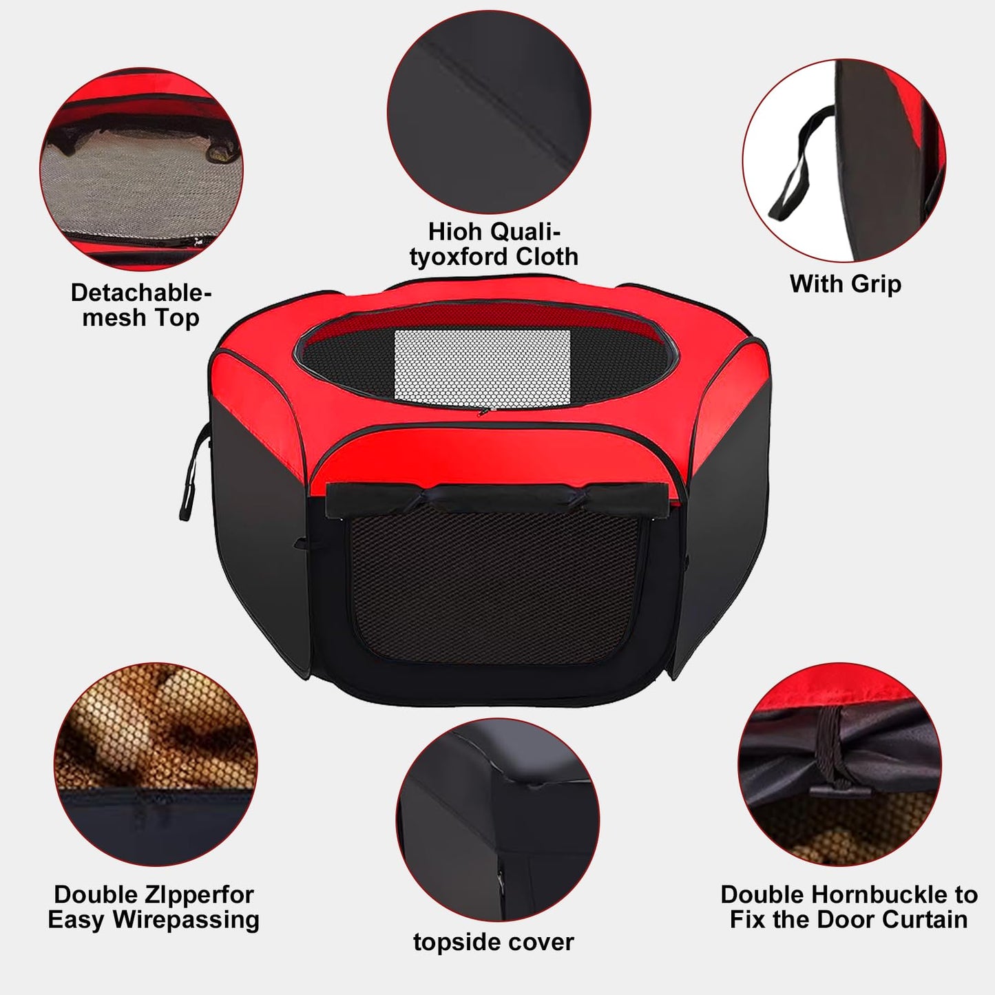 Chick Brooder Box, Chicken Brooder, Chicken House,Pop-Up Baby Chicken Pen Supplies Brooding Up to 15 Baby Chicks,Upgrade Double Door Brooder Box Starter Kit for Chick,Duck and Quail