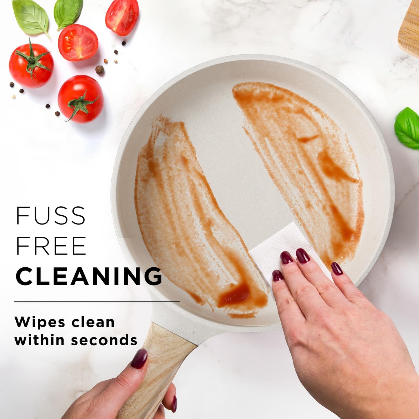 KASANOVA 10Pcs Cookware set, Die-cast Aluminum pots and pans, Nonstick frying pans and casseroles, Induction safe, PFOA-free (Green and Cream, 10 pcs)