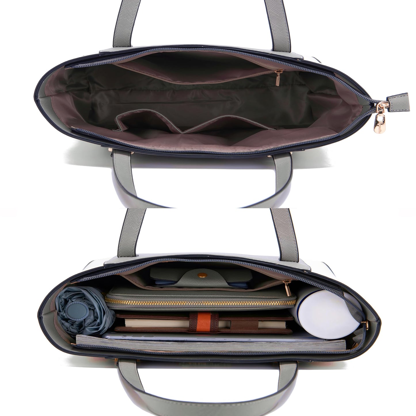 Soperwillton Handbags and Purses for Women Shoulder Tote Bags Top Handle Satchel Purse Set 5pcs