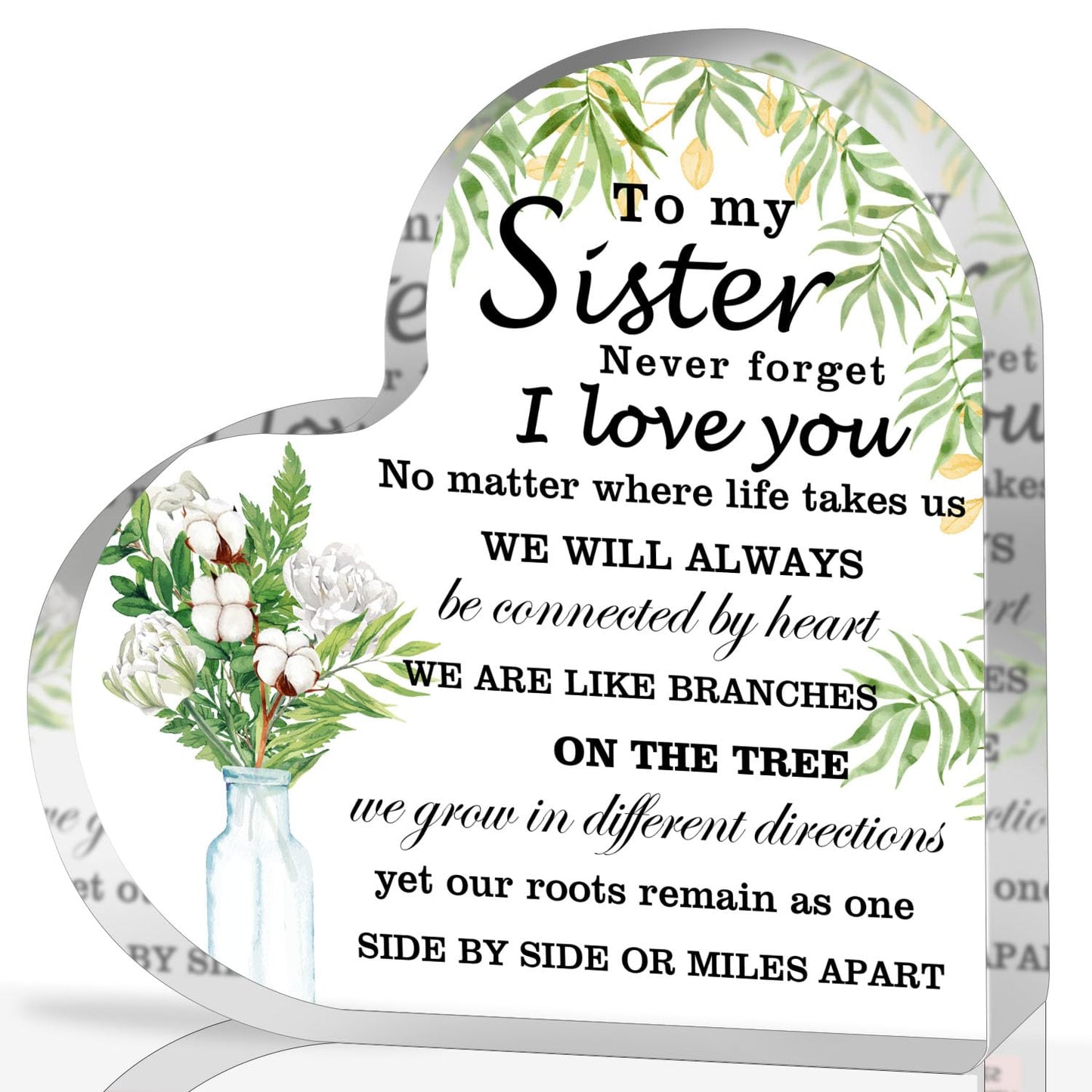 Appreciation Gifts for Women, Acrylic Heart Keepsake,Inspirational Gifts for Coworker Boss, Office Going Away Farewell Retirement Gifts,Thank You Gifts for Women,Graduation Gifts