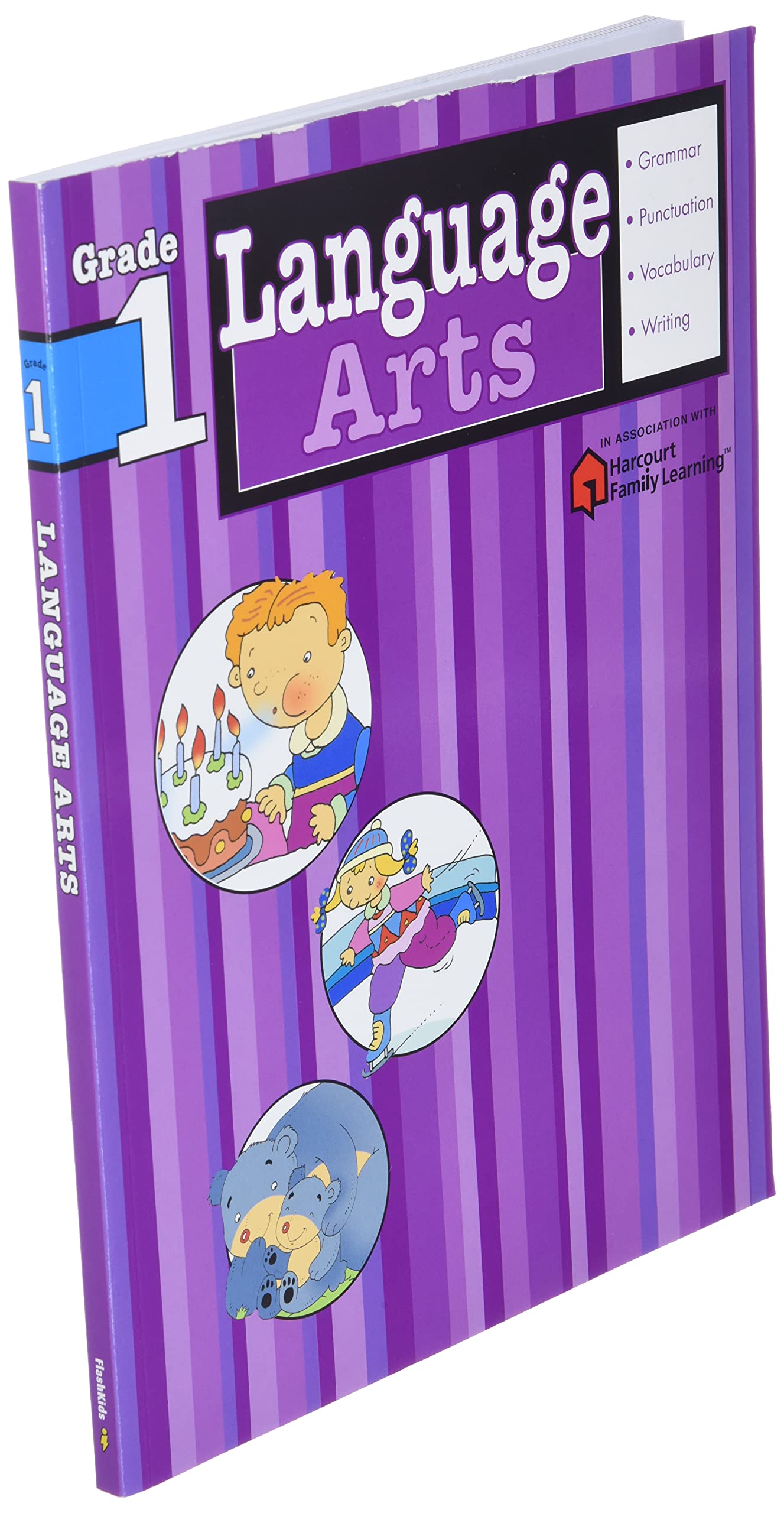 Language Arts: Grade 1 (Flash Kids Harcourt Family Learning)
