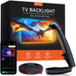 FFJ TV LED Backlight, 14.7ft Cuttable TV Lights That Change with TV for 55-65 Inch Screen and PC Monitor, TV Backlight with Sensor, Smart App Control, Game & Music Sync Color Changing Light