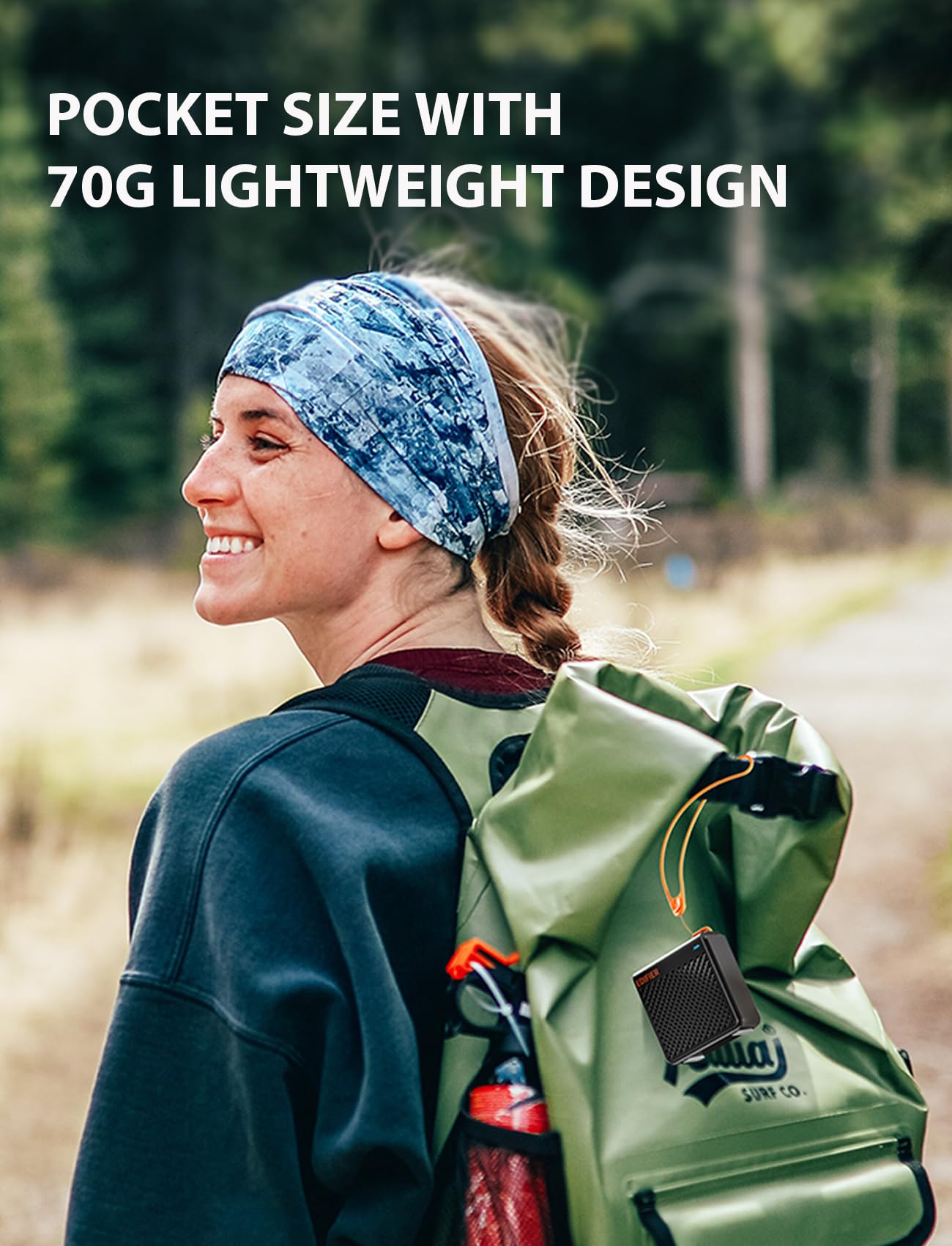 Edifier MP85 Mini Bluetooth Speaker, Portable Speakers with Bluetooth 5.3, 8-Hour Playtime, Customize EQ via App for Home, Travel, Outdoor - Black