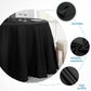 Vidafete 2 Pack 120inch Round Tablecloth Polyester Table Cloth，Stain Resistant and Wrinkle Polyester Dining Table Cover for Kitchen Dinning Party Wedding Rectangular Tabletop Buffet Decoration (Black)