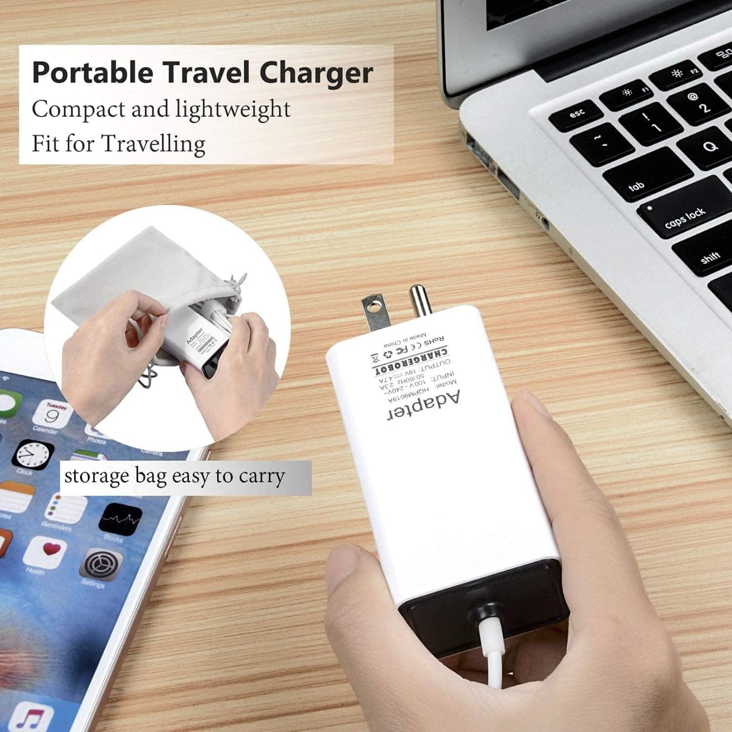 HJTPOWER 85W Mini Replacement Charger Compatible with Mac Book Pro 15 17" Before Mid 2012 Magnetic 1st-Gen L-Type A1286 A1211 A1290 A1297 A1226 A1175 A1150 A1343 A1229 A1151 A1172 AC Power Adapter