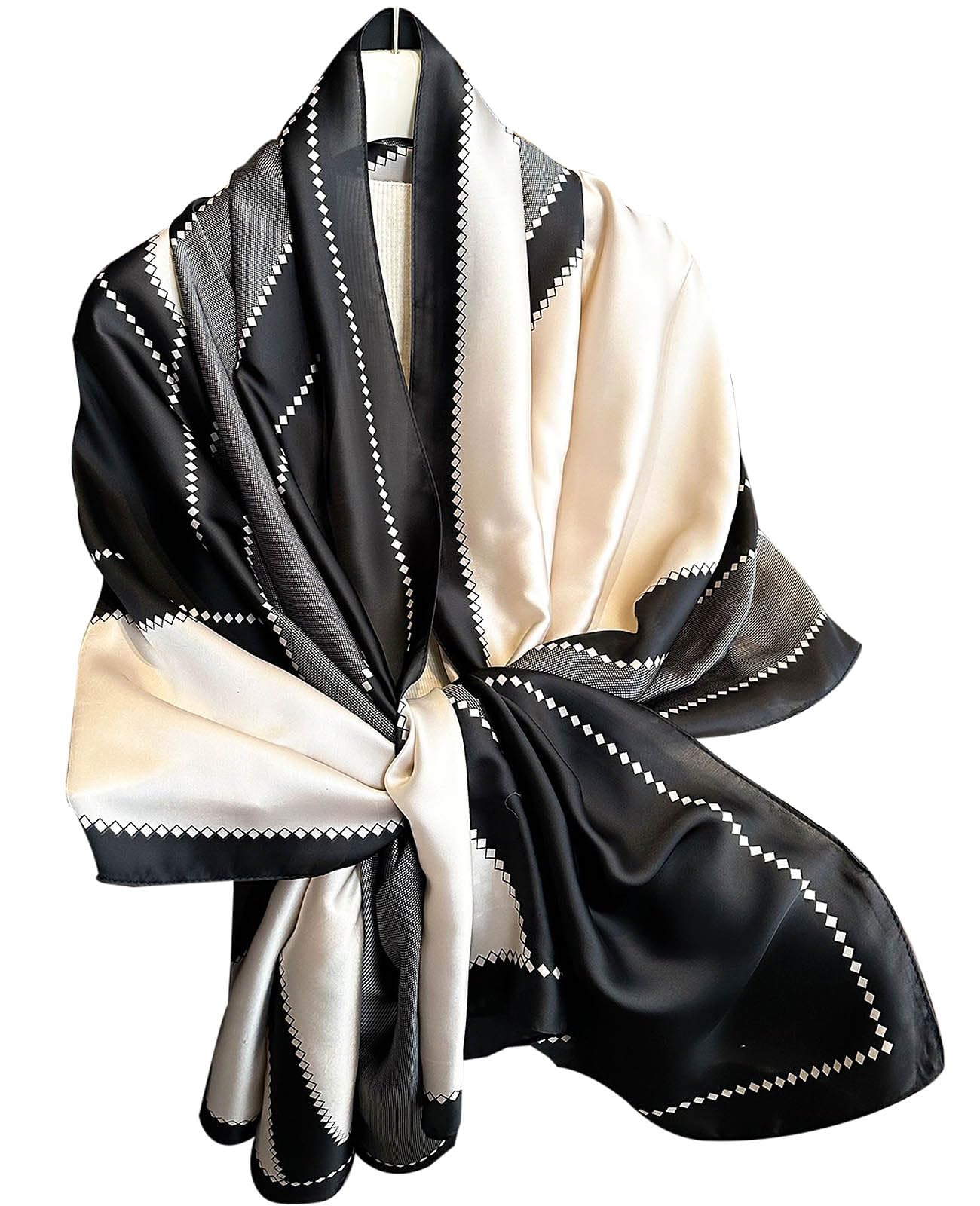 Hioyiwse Shawl Scarf For Women Lightweight Scarves Floral Pattern Formal Evening Dressesformal Shawl Summer Wraps Fashion Present E5