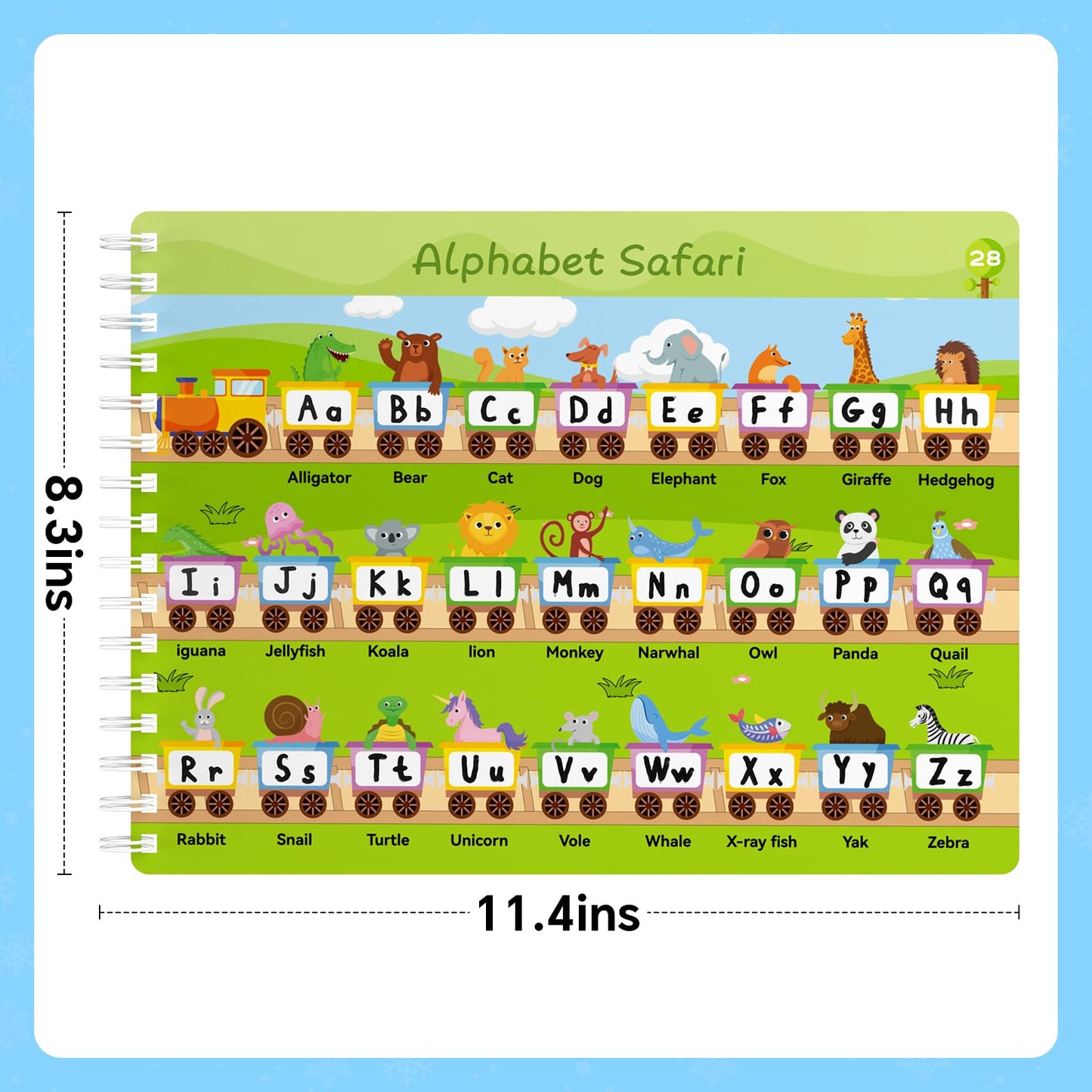 Preschool Learning Activity Educational Workbook 64Pages Toddler Prek Reusable Handwriting Practice Activity Tracing Toys Busy Book for Kids Gift,Autism Learning Material Book 12Markers Rose Purple