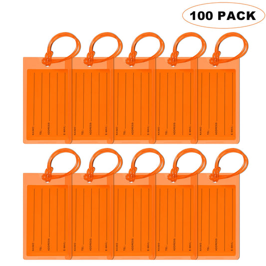 10 Pack Luggage Tags for Suitcases, Airplane Travel Essentials for Flying, International Travel Must Haves, and Luggage Accessories by Sodsay