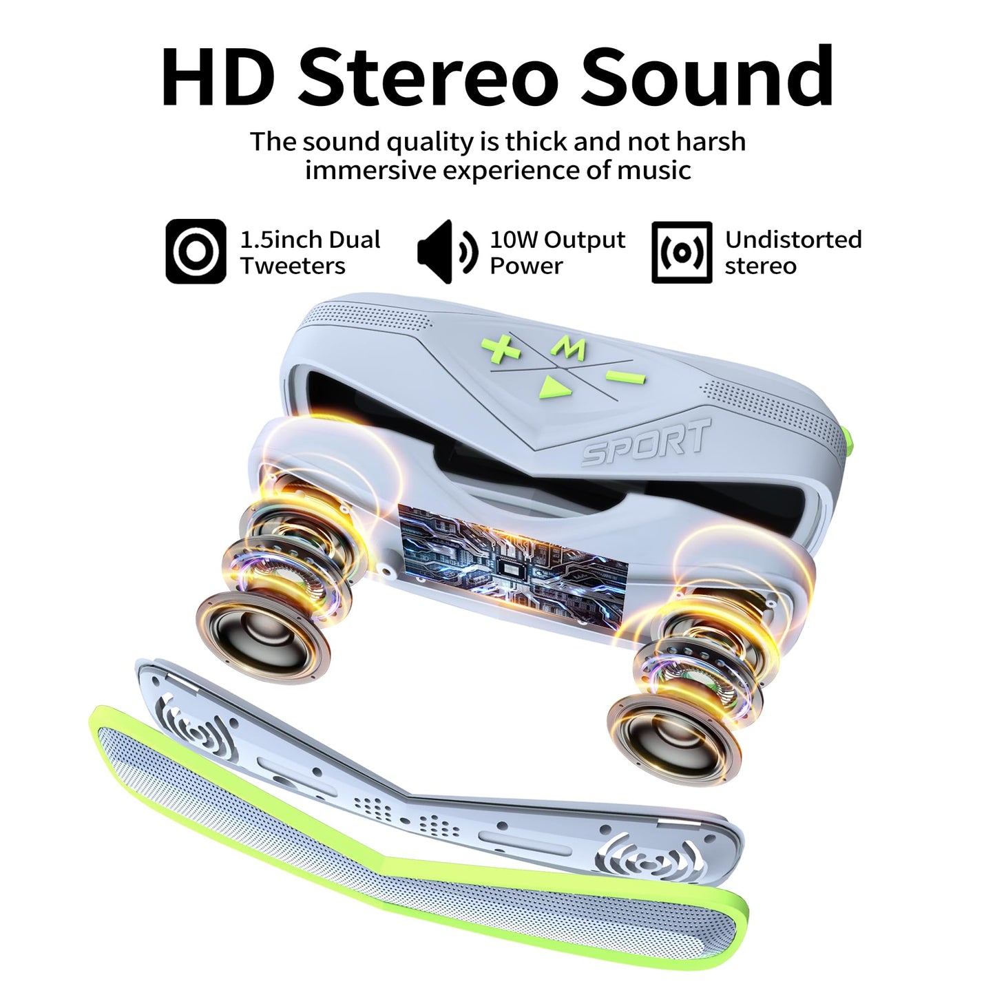 Combess Bluetooth Speaker Waterproof IPX7, Small Portable Speakers Wireless Bluetooth 5.3 with HD Sound 20H Playtime,Shower Speaker for Party Home Travel Outdoor Sports Electronic Gift (Green)