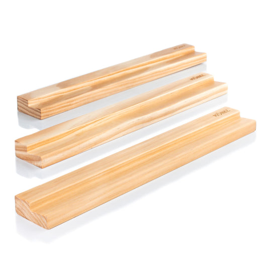 Vinyl Record Shelf - 3 Metal Display Shelves - Wall Mount Now-Playing Vinyl Shelves - an Album Record Holder That Doubles as a Picture Ledge - Fits All Records (Red)