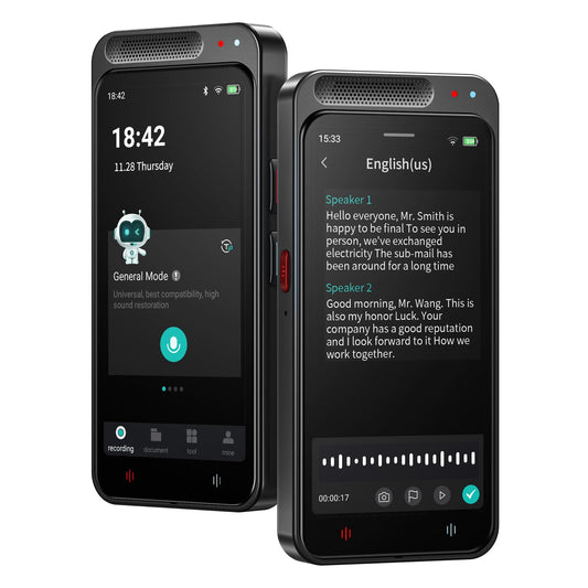 AI Voice Recorder, Digital Voice Recorder with Transcription & Summarize & Translation, 80GB Voice to Text Meeting Recorder and Transcriber, Support 134 Languages, AI Recorder Device for Lectures