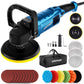 Buffer Polisher, 1600W 7 Inch/6 Inch Rotary Buffer Polisher Waxer, 7 Variable Speed 1000-3500 RPM, Detachable Handle for Car, Boat Sanding, Polishing, Waxing